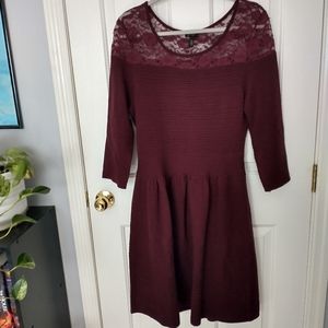 Burgundy Jessica Simpson Sweater Dress